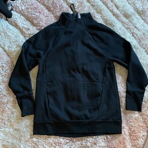 Longline back zip sweatshirt